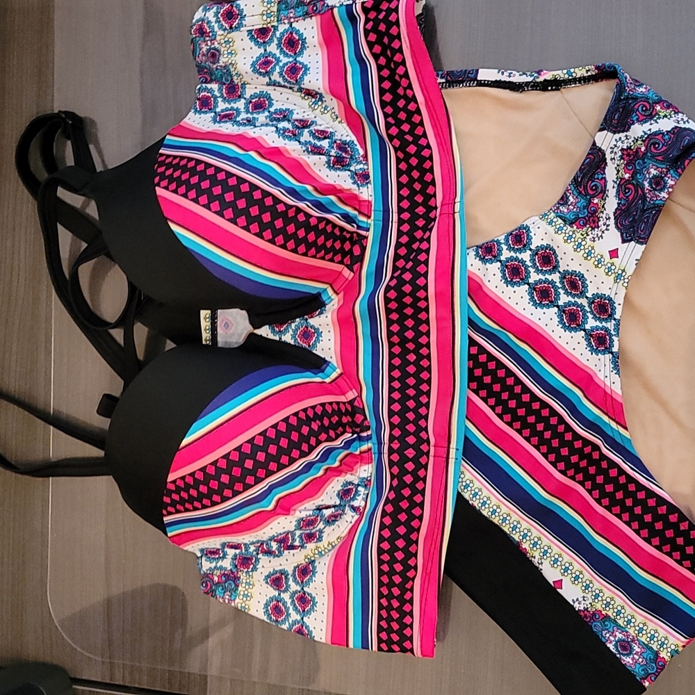 NWT LANE BRYANT Cacique two-piece swimsuit!